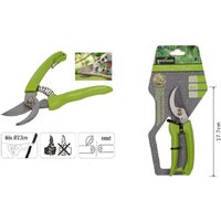 Trade Shop Traesio - Trade Shop - gartenschere 180 mm baumschere mit rutschfestem griff 90174 - von TRADE SHOP TRAESIO