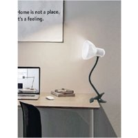 Trade Shop Traesio - Trade Shop - gelenk-schreibtischlampe tischleuchte flexibel einstellbarer klemmarm - Weiß von TRADE SHOP TRAESIO