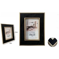 Trade Shop Traesio - Trade Shop - gerichte für foto poster quadri tele 10 x 15CM nera mit oro 70300 bords - von TRADE SHOP TRAESIO