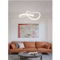 Trade Shop Traesio - Trade Shop - gewebtes kristall-effekt led kronleuchter 40W licht 6500K 3000K 4000K LP-25B - von TRADE SHOP TRAESIO