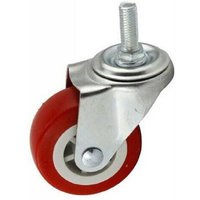 Trade Shop Traesio - Trade Shop - Ersatz-Gummirad für Möbelwagen, Schwenkhalterung, Schraube, 1,5 Zoll - von TRADE SHOP TRAESIO