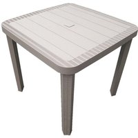 Trade Shop Traesio - Trade Shop - havana quadratischer gartentisch 80X80CM aus kunststoff gartenmöbel 008006 - von TRADE SHOP TRAESIO