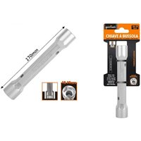 Trade Shop Traesio - Trade Shop - key to bussola tubo exagonal from 170 mm doppie bocche exagonali 18-19 mm 97553 - von TRADE SHOP TRAESIO