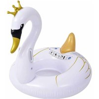 Trade Shop Traesio - Trade Shop - kinderschwan weiss und gold reitbar rettungsring 115CM meer pool - von TRADE SHOP TRAESIO