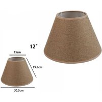 Trade Shop Traesio - Trade Shop - paralum conkilindro classico ricambio für lampada und applique in tessutututut - -12'-Braun von TRADE SHOP TRAESIO