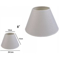 Trade Shop Traesio - Trade Shop - paralum conkilindro classico ricambio für lampada und applique in tessutututut - -6'-Weiß von TRADE SHOP TRAESIO