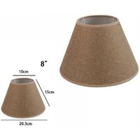 Trade Shop Traesio - Trade Shop - paralum conkilindro classico ricambio für lampada und applique in tessutututut - -8'-Braun von TRADE SHOP TRAESIO