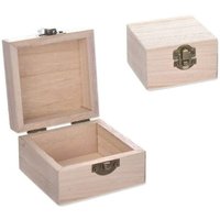 Trade Shop Traesio - Trade Shop - kofferboxen box 2 stück holz RF59721 quadratische juwelen 8X8X5 cm decoupage - Trade Shop Traesio - Trade Shop - kofferboxen box 2 stück holz RF59721 quadratische juwelen 8X8X5 cm decoupage - von TRADE SHOP TRAESIO
