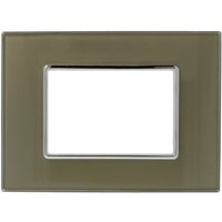 Trade Shop Traesio - Trade Shop - kristallplatte 3M 4M 6M bronze-glas-effekt kompatibel mit bticino axolute - von TRADE SHOP TRAESIO