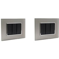 Trade Shop Traesio - Trade Shop - kristallplatte 3M 4M 6M titan-glas-effekt kompatibel mit bticino axolute - von TRADE SHOP TRAESIO