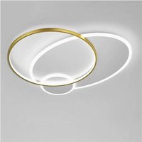 Trade Shop Traesio - Trade Shop - led Deckenleuchte 42W Circle Gold Weiß Modern Runde Deckenleuchte Kaltlicht 71561 - von TRADE SHOP TRAESIO