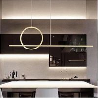Trade Shop Traesio - Trade Shop - led Pendelleuchte 48W Design Circle Gold Line IP20 Küchenleuchte 6500K 33566 - Trade Shop Traesio - Trade Shop - led Pendelleuchte 48W Design Circle Gold Line IP20 Küchenleuchte 6500K 33566 - von TRADE SHOP TRAESIO