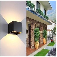 Trade Shop Traesio - Trade Shop - led Wandleuchte Cube Strahler Wandlampe 12W Doppellicht IP65 - Trade Shop Traesio - Trade Shop - led Wandleuchte Cube Strahler Wandlampe 12W Doppellicht IP65 - von TRADE SHOP TRAESIO