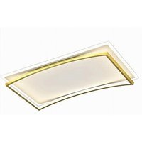 Trade Shop Traesio - Trade Shop - led-deckenleuchte 108W rechteckig weissgold modernes kaltlicht 71547 - von TRADE SHOP TRAESIO