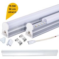 Trade Shop Traesio - Trade Shop - led neon T5 unterbau deckenleuchte matt glasrohr 6 watt 30CM T5-30 - von TRADE SHOP TRAESIO