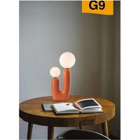 Trade Shop - led tischlampe lume alien 2XG9 max 60W IP20 verschiedene farben D14 - Orange von TRADE SHOP TRAESIO