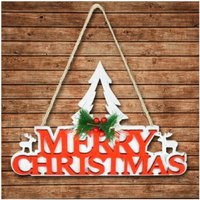 Trade Shop Traesio - Trade Shop - legno für albero merry christmas in 3 kolournen - Trade Shop Traesio - Trade Shop - legno für albero merry christmas in 3 kolournen - von TRADE SHOP TRAESIO