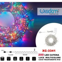Trade Shop Traesio - Trade Shop - lichterkette 200 led glühwürmchen licht mehrfarbig transparentes kabel XC-3341 - Trade Shop Traesio - Trade Shop - lichterkette 200 led glühwürmchen licht mehrfarbig transparentes kabel XC-3341 - von TRADE SHOP TRAESIO