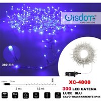 Trade Shop Traesio - Trade Shop - lichterkette 300 led lichter glühwürmchen blaues licht transparentes kabel IP44 XC-4808 - Trade Shop Traesio - Trade Shop - lichterkette 300 led lichter glühwürmchen blaues licht transparentes kabel IP44 XC-4808 - von TRADE SHOP TRAESIO