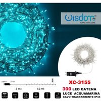 Trade Shop Traesio - Trade Shop - lichterkette 300 led glühwürmchen licht aquamarin transparent kabel XC-3155 - Trade Shop Traesio - Trade Shop - lichterkette 300 led glühwürmchen licht aquamarin transparent kabel XC-3155 - von TRADE SHOP TRAESIO