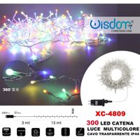 Trade Shop Traesio - Trade Shop - lichterkette 300 led glühwürmchen licht mehrfarbig transparentes kabel XC-4809 - Trade Shop Traesio - Trade Shop - lichterkette 300 led glühwürmchen licht mehrfarbig transparentes kabel XC-4809 - von TRADE SHOP TRAESIO