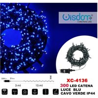 Trade Shop Traesio - Trade Shop - lichterkette 300 led-leuchten glühwürmchen blaues licht grünes kabel IP44 XC-4136 - Trade Shop Traesio - Trade Shop - lichterkette 300 led-leuchten glühwürmchen blaues licht grünes kabel IP44 XC-4136 - von TRADE SHOP TRAESIO