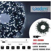 Trade Shop Traesio - Trade Shop - lichterkette 300 led-leuchten glühwürmchen weiss licht grün kabel IP44 XC-3099 - Trade Shop Traesio - Trade Shop - lichterkette 300 led-leuchten glühwürmchen weiss licht grün kabel IP44 XC-3099 - von TRADE SHOP TRAESIO