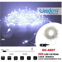 Trade Shop Traesio - Trade Shop - lichterkette 300 led-leuchten glühwürmchen weisses licht transparentes kabel IP44 XC-4807 - Trade Shop Traesio - Trade Shop - lichterkette 300 led-leuchten glühwürmchen weisses licht transparentes kabel IP44 XC-4807 - von TRADE SHOP TRAESIO