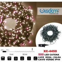 Trade Shop Traesio - Trade Shop - lichterkette 500 led glühwürmchen licht rosa + warmes grün kabel IP44 XC-4450 - Trade Shop Traesio - Trade Shop - lichterkette 500 led glühwürmchen licht rosa + warmes grün kabel IP44 XC-4450 - von TRADE SHOP TRAESIO