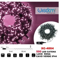 Trade Shop Traesio - Trade Shop - lichterkette 500 led glühwürmchen rosa licht grün kabel IP44 XC-4004 - Trade Shop Traesio - Trade Shop - lichterkette 500 led glühwürmchen rosa licht grün kabel IP44 XC-4004 - von TRADE SHOP TRAESIO