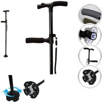 Trade Shop Traesio - Trade Shop - magic cane zauberstab 2 griffe verstellbare klappbare taschenlampe zum gehen - von TRADE SHOP TRAESIO