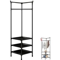 Trade Shop - Eckgarderobe aus Metall, Kleiderständer, Retro-Präsentation, Kleiderschrank - Trade Shop - Eckgarderobe aus Metall, Kleiderständer, Retro-Präsentation, Kleiderschrank - von TRADE SHOP TRAESIO