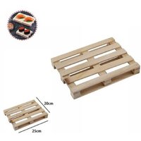 Trade Shop Traesio - Trade Shop - mini-holzpalette tablett fingerfood-buffet 25 x 20 cm 74034A - von TRADE SHOP TRAESIO