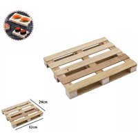 Trade Shop Traesio - Trade Shop - mini holzpaletten tablett teller buffet fingerfood 32 x 24 cm 74035A - Trade Shop Traesio - Trade Shop - mini holzpaletten tablett teller buffet fingerfood 32 x 24 cm 74035A - von TRADE SHOP TRAESIO
