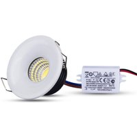 Trade Shop Traesio - Trade Shop - mini led-spotlight cob 3W einbauspot 40MM mit feder warmes oder kaltes licht - von TRADE SHOP TRAESIO
