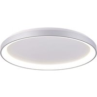 Trade Shop Traesio - Trade Shop - moderne runde led deckenleuchte cct 60 w 3000K 4000K deckenleuchte wandleuchte 80 cm - Silber von TRADE SHOP TRAESIO