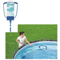 Trade Shop - keschersatz für oberirdisches pool aquascoop skimmer mit ausziehbarer stange 58635 - von TRADE SHOP TRAESIO