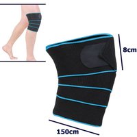 Trade Shop - coppy support tutor good for ginocchieve für corridorien 150X8CM blue - von TRADE SHOP TRAESIO