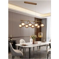 Trade Shop Traesio - Trade Shop - pendelleuchte 8 kugeln glas bernstein lampe metallfassung G9 A04-8 - Trade Shop Traesio - Trade Shop - pendelleuchte 8 kugeln glas bernstein lampe metallfassung G9 A04-8 - von TRADE SHOP TRAESIO
