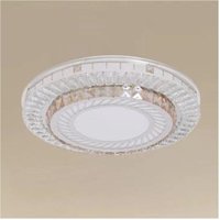 Trade Shop Traesio - Trade Shop - plafoniera da soffitto 45W Ø40CM led design strati con cristallallallall luce fredda 66966 - von TRADE SHOP TRAESIO