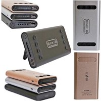 Trade Shop Traesio - Trade Shop - power bank 5 in 1 kabelloses qi led kabelloses ladegerät 10000MAH batterieladegerät - von TRADE SHOP TRAESIO