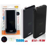 Trade Shop Traesio - Trade Shop - power bank externe batterie schnelles drahtloses laden 15600MAH batterieladegerät QC-W15600 - von TRADE SHOP TRAESIO