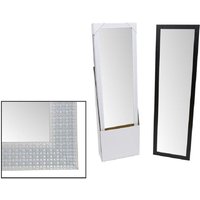 Trade Shop Traesio - Trade Shop - rechteckiger pvc-spiegel mit dekoriertem rahmen 30 x 120 cm 193228 - von TRADE SHOP TRAESIO