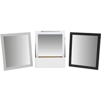 Trade Shop Traesio - Trade Shop - rechteckiger spiegel mit dekoriertem pvc-rahmen 40 x 50 cm 219108 - von TRADE SHOP TRAESIO