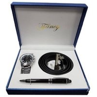 Trade Shop Traesio - Trade Shop - regal-set für man orologio cintura penna in elegante coffect - von TRADE SHOP TRAESIO