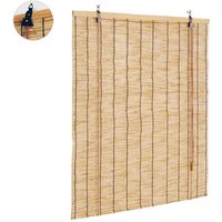 Trade Shop - Rollladen Markise Rollo aus natürlichem Bambus Lamellen 100 x 180 cm - von TRADE SHOP TRAESIO