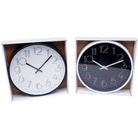 Trade Shop Traesio - Trade Shop - Analoge Wanduhr, rund, für Küche, Zimmer, Heimdekoration, 25 cm, 206707 - Trade Shop Traesio - Trade Shop - Analoge Wanduhr, rund, für Küche, Zimmer, Heimdekoration, 25 cm, 206707 - von TRADE SHOP TRAESIO