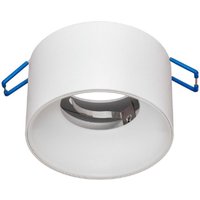 Trade Shop Traesio - Trade Shop - runder einbau-spotlight-halter 70MM gipskarton-deckenleuchte led-lampen GU10 GU5.3 - Weiß von TRADE SHOP TRAESIO
