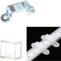 Trade Shop Traesio - Trade Shop - set 10 clips + 2 verbinder gummiverschluss led strip wasserdichte spule 12MM schrauben - Trade Shop Traesio - Trade Shop - set 10 clips + 2 verbinder gummiverschluss led strip wasserdichte spule 12MM schrauben - von TRADE SHOP TRAESIO