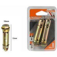 Trade Shop Traesio - Trade Shop - set aus 2 stück dübel, dübel, stahlschrauben, M10 x 73MM, zubehör, kleinteile - Trade Shop Traesio - Trade Shop - set aus 2 stück dübel, dübel, stahlschrauben, M10 x 73MM, zubehör, kleinteile - von TRADE SHOP TRAESIO